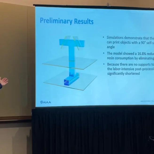Zheng presented additive manufacturing research at 2026 AIAA SciTech